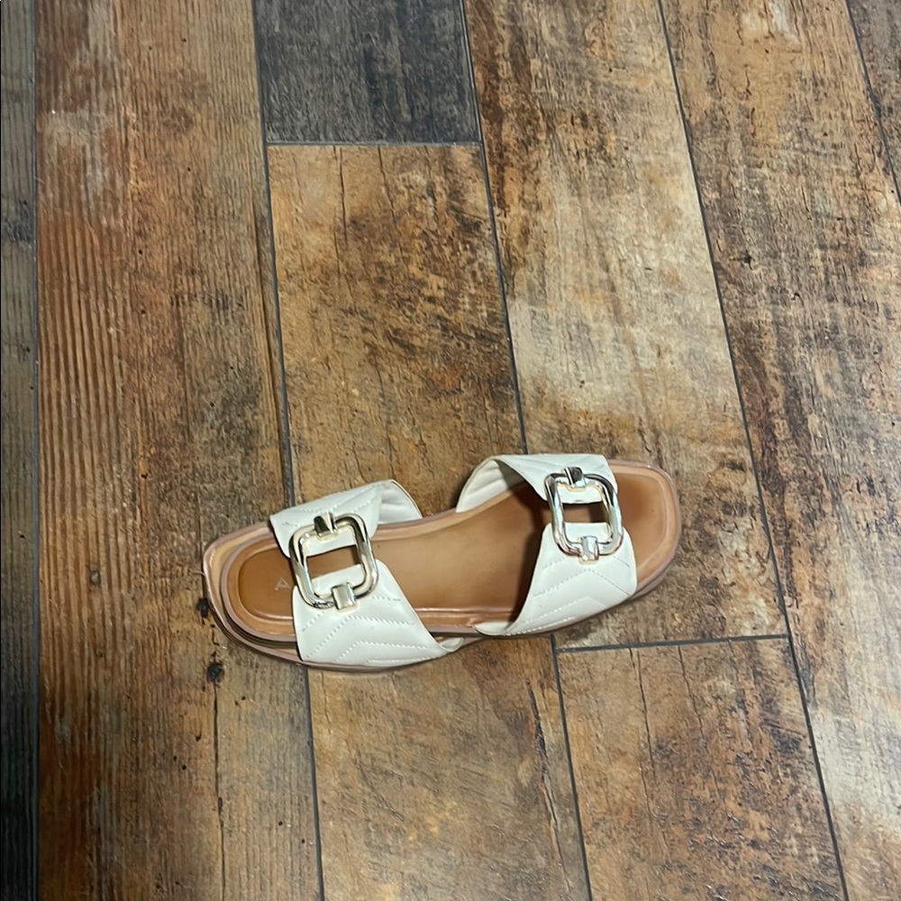 Aldo Cream Sandals Chic and Comfortable